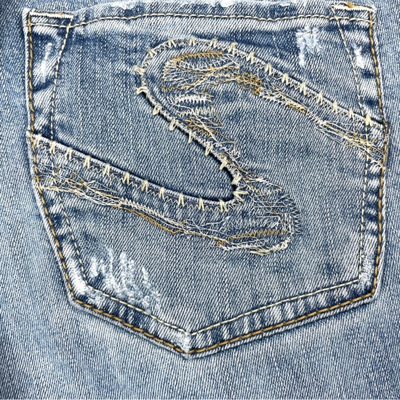 Silver Jeans Lola Bootcut Distressed Sz 29x33 - Picture 9 of 12